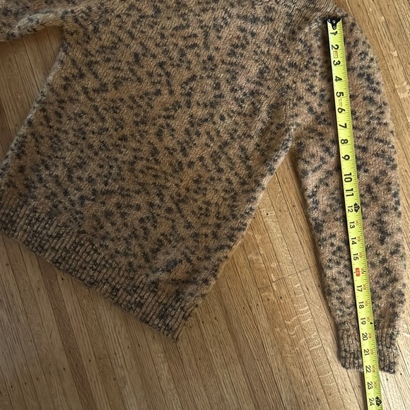 LEON & HARPER Leopard Mohair and Merino Matte Sweater - Picture 9 of 11